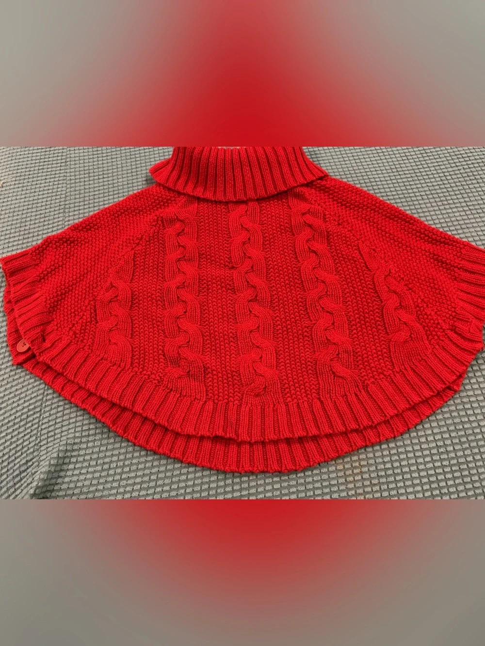 Poncho Sweater Cape Coat Size 4/4A